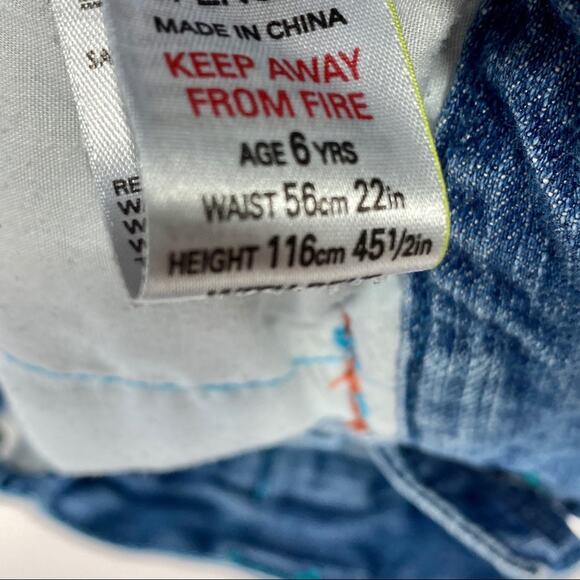 Marks & Spencer girl 6 denim shorts distressed - Picture 2 of 5